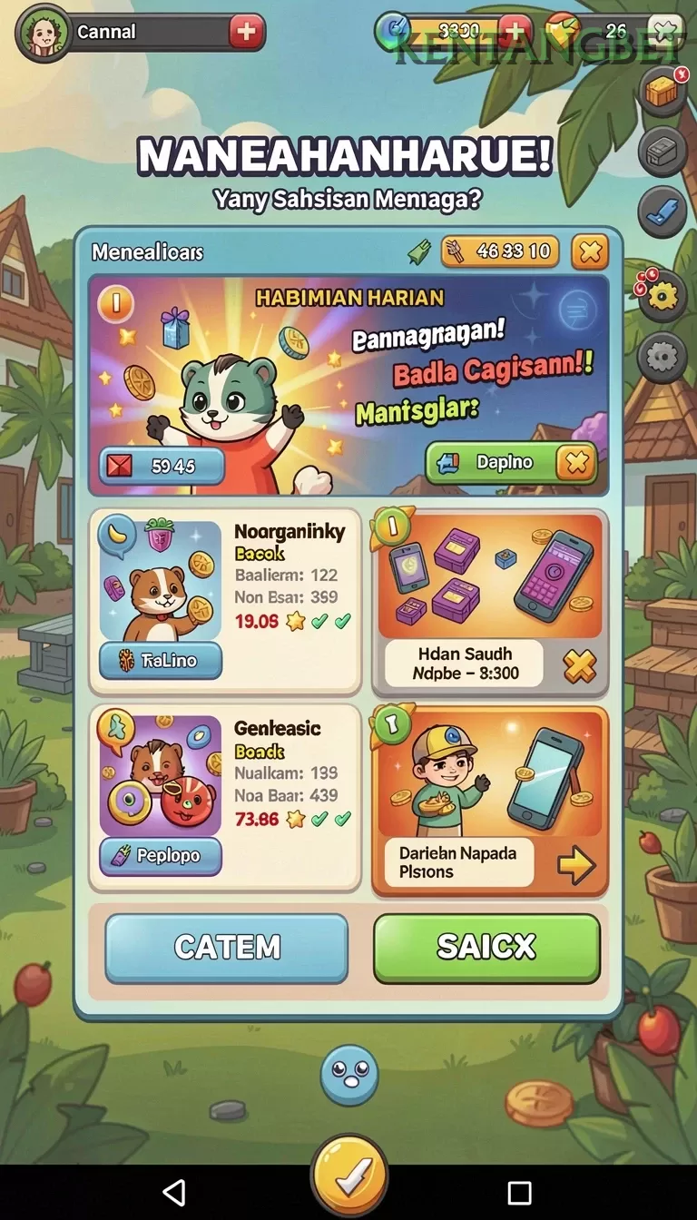 Cuplikan layar ZEUS138 — menu navigasi