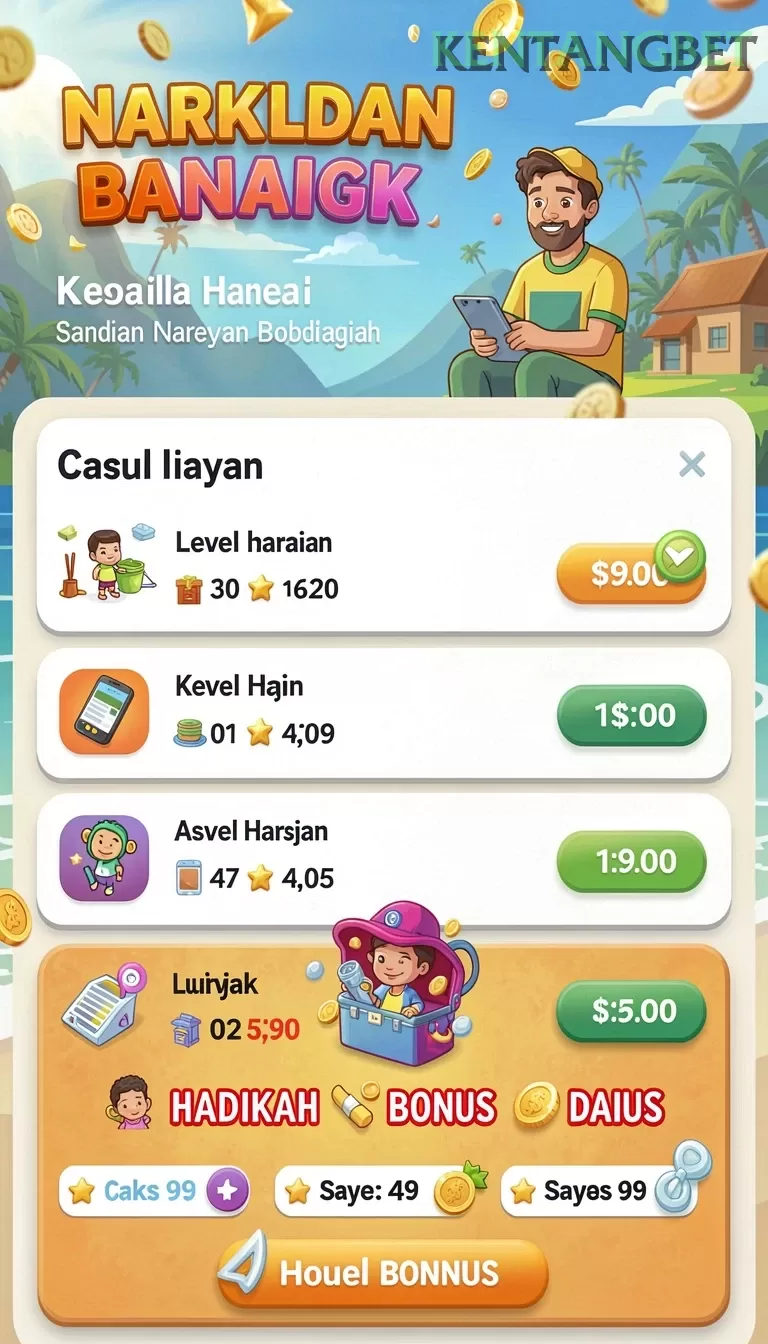 Cuplikan layar UNGUTOTO — menu navigasi